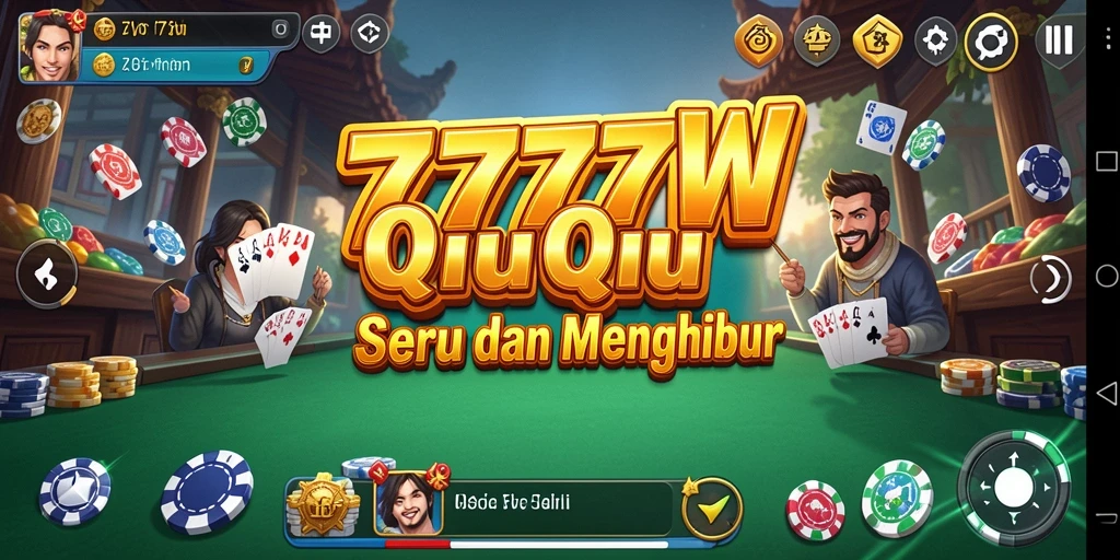 Tampilan gameplay QiuQiu yang mendebarkan di 7777W.