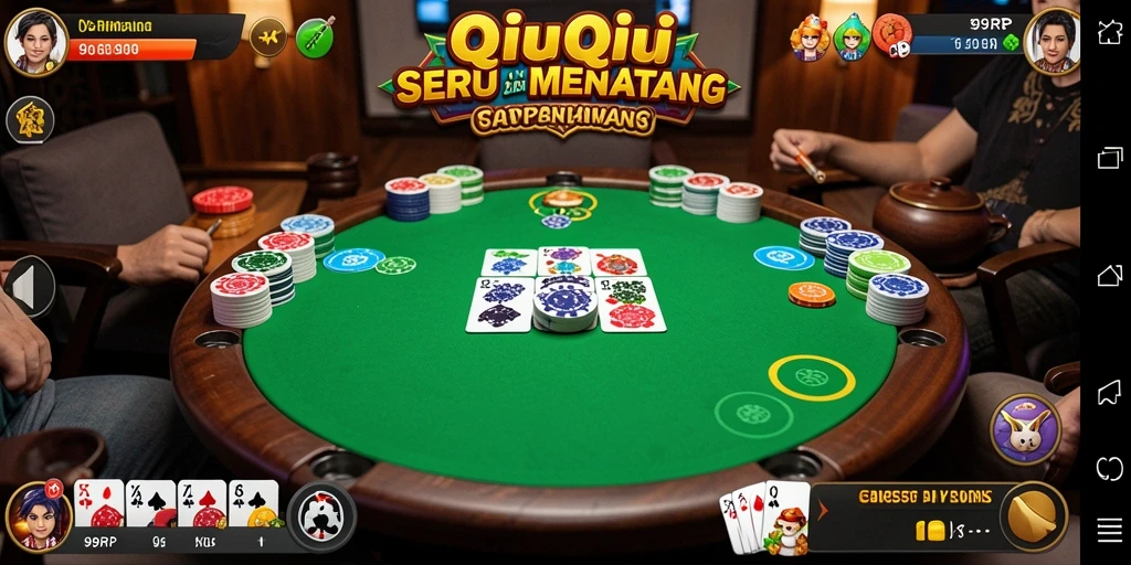 Tampilan menarik dari gameplay QiuQiu di 99RP.