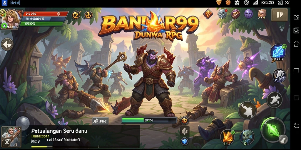 Screenshot gameplay BANDAR99 menunjukkan aksi seru dalam petualangan RPG.
