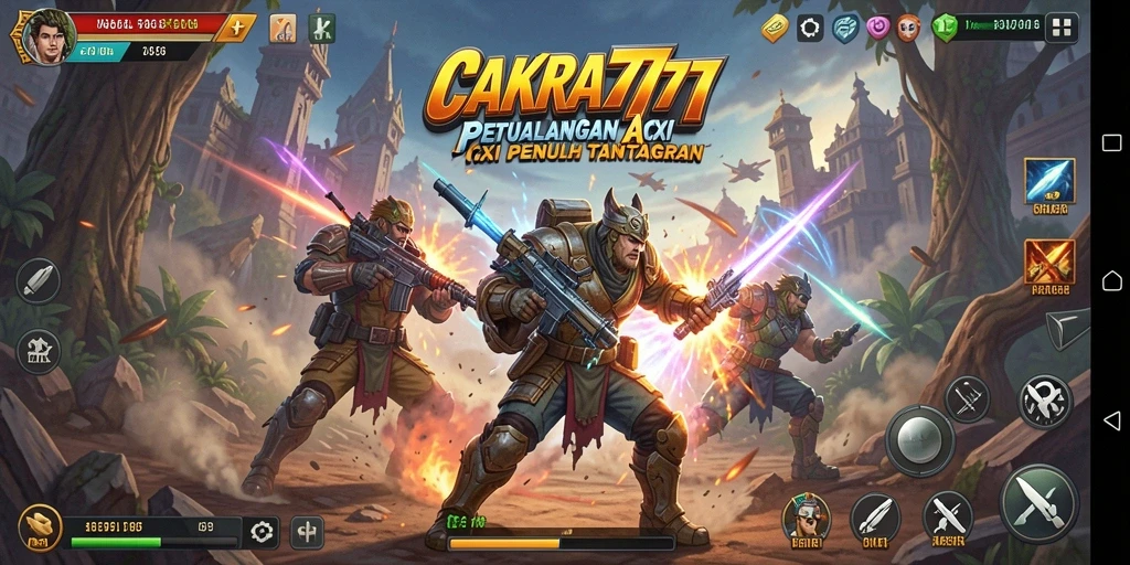 Tampilan gameplay seru dalam CAKRA777 dengan aksi yang mendebarkan.