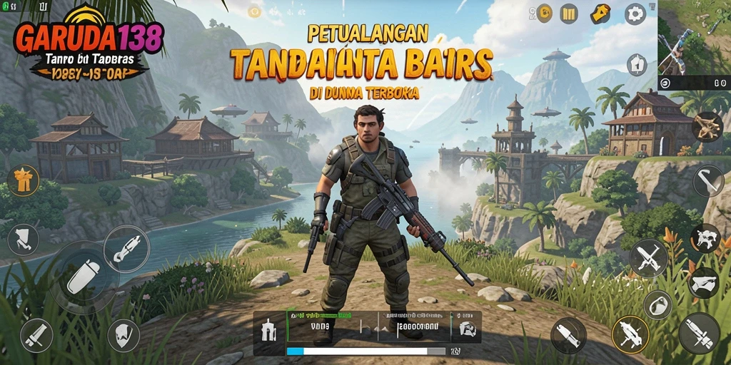 Tampilan gameplay dramatis dalam dunia Open World yang luas.