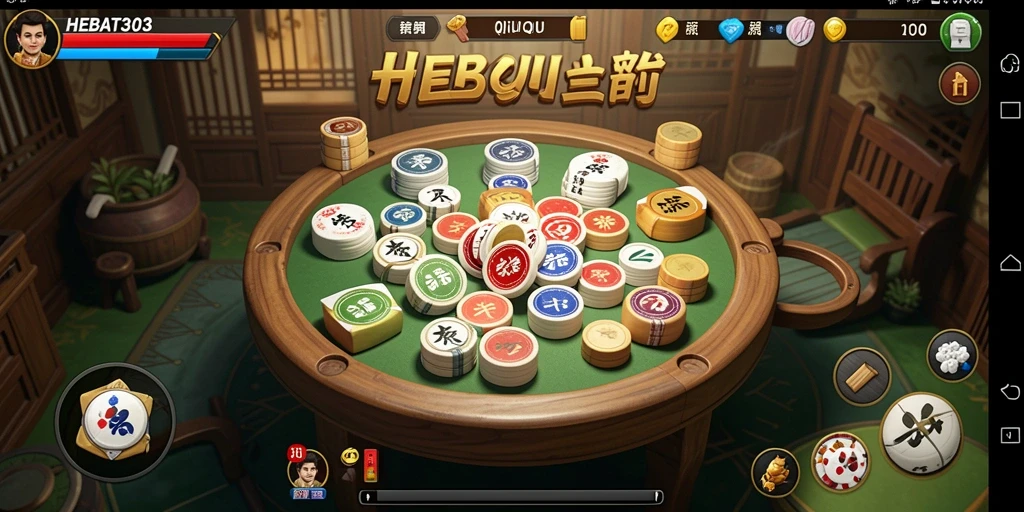Gameplay QiuQiu yang seru dan mengasyikkan di HEBAT303.