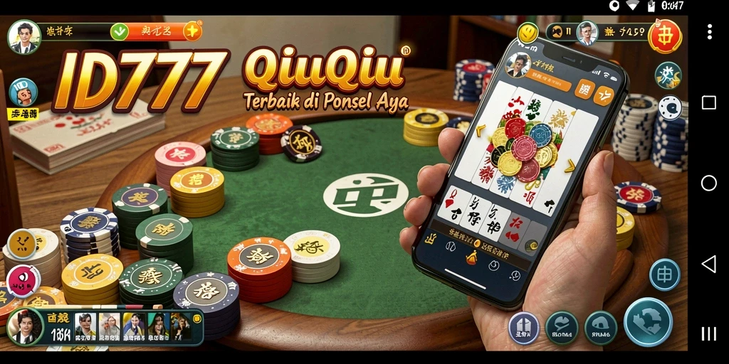 Tampilan menarik dari gameplay QiuQiu di ID777.