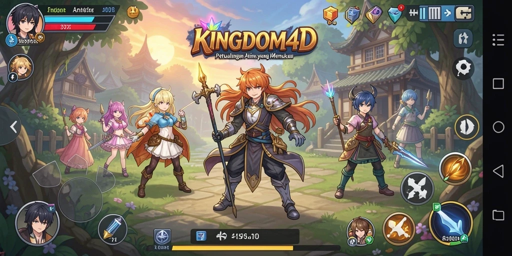 Tampilan gameplay KINGDOM4D yang seru dan memikat.