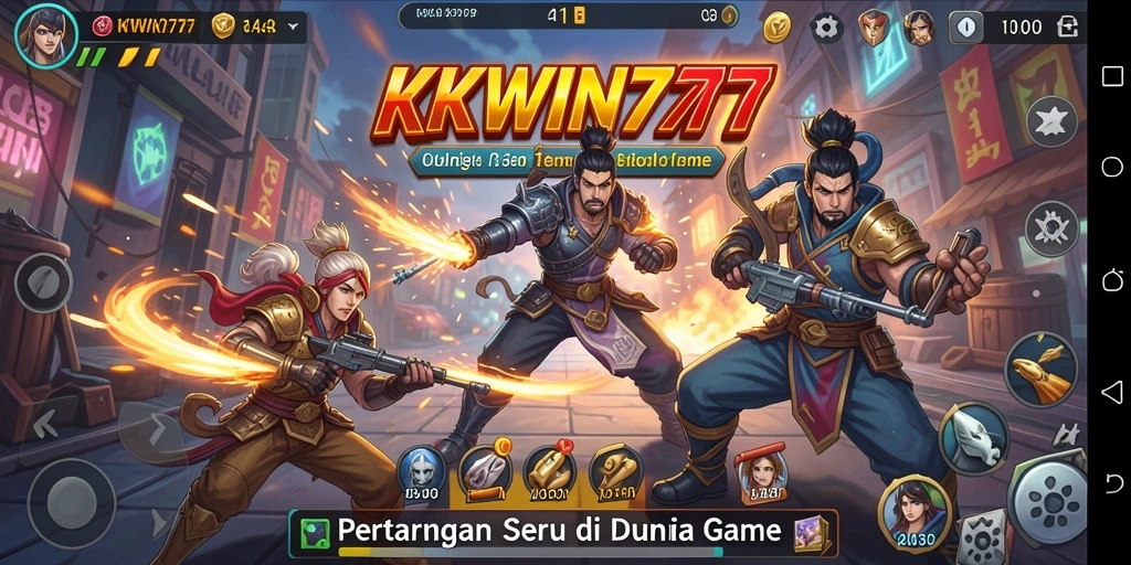 Screenshot KKWIN777 menampilkan aksi pertarungan yang mendebarkan.