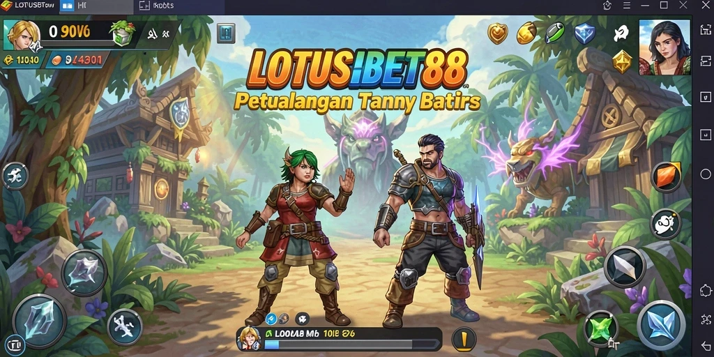 Screenshot LOTUSBET88 menampilkan momen seru dalam petualangan.