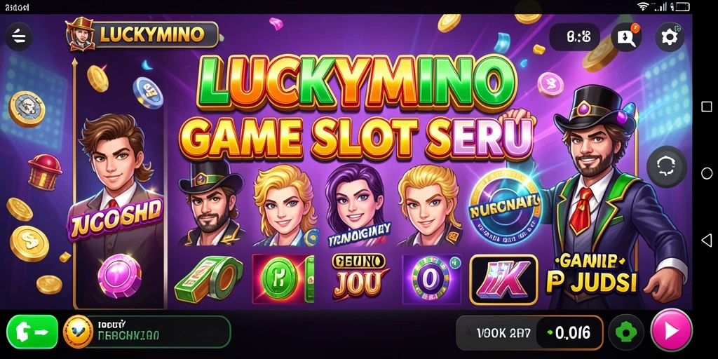 Tampilan gameplay LUCKYMINO yang seru dan penuh warna.