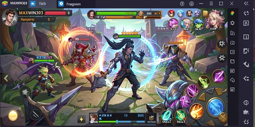 Screenshot gameplay MAXWIN303 menampilkan strategi mendalam yang dibutuhkan untuk menang.