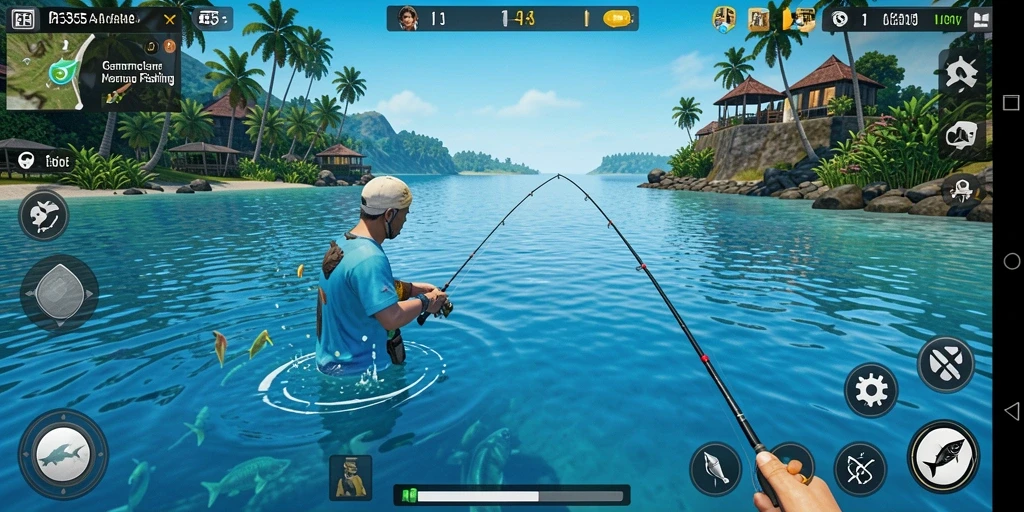 Tangkapan ikan yang beragam dalam permainan ME355.