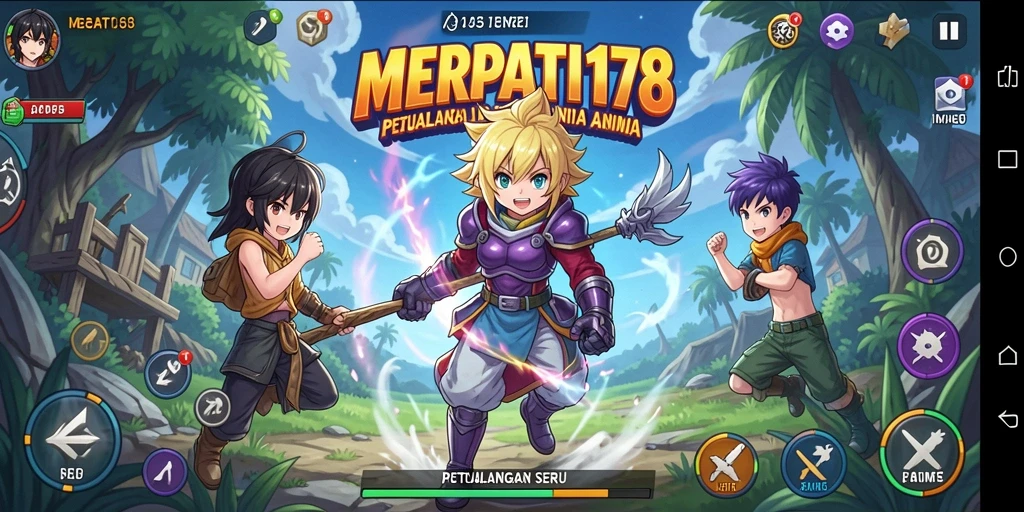 Tampilan menarik dari gameplay dalam dunia Anime yang menakjubkan.