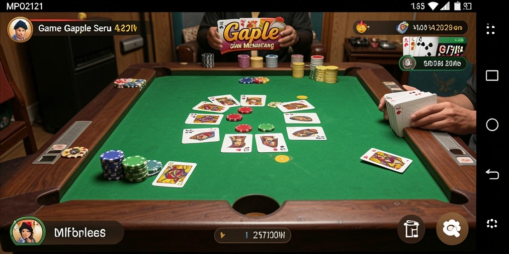 Tampilan gameplay Gaple seru di MPO2121.