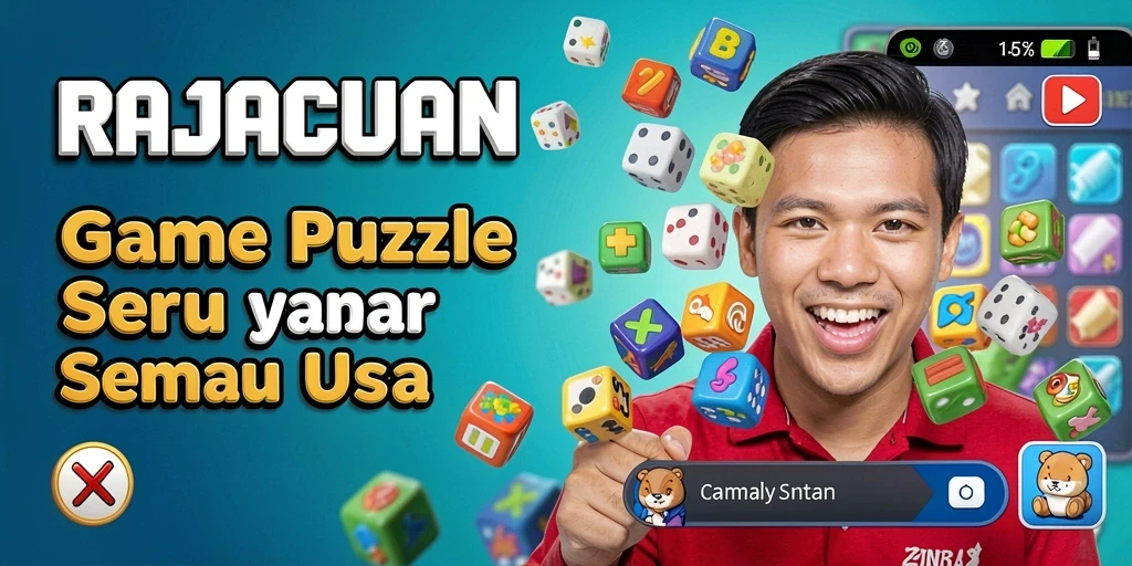 Tampilan gameplay RAJACUAN dengan berbagai teka-teki yang menantang.