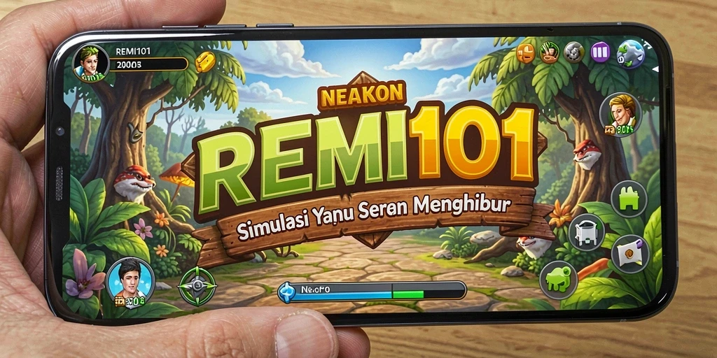 Screenshot gameplay REMI101 yang menarik dan penuh warna.