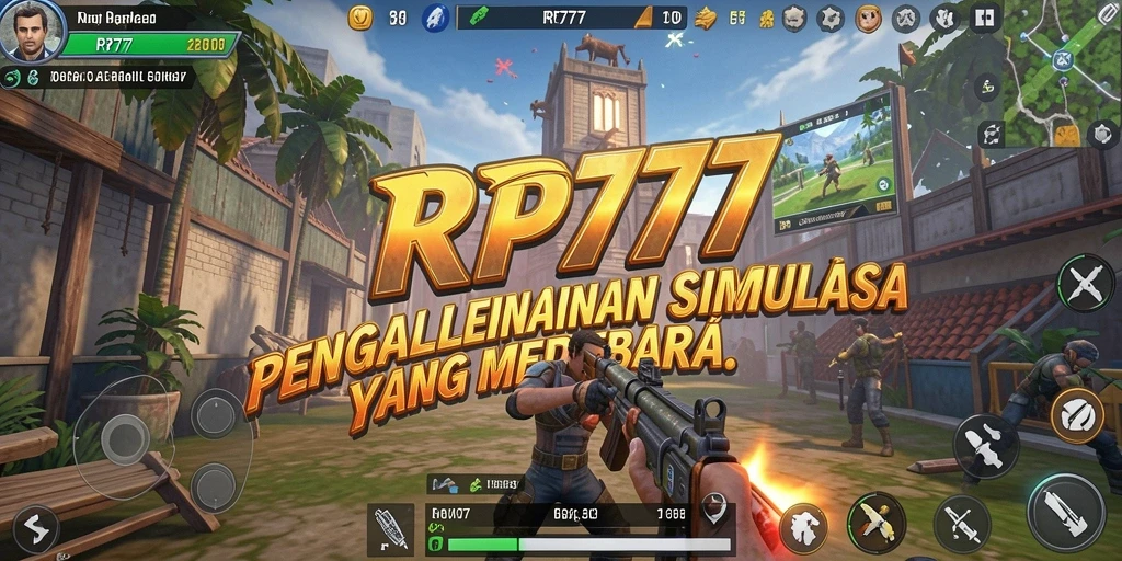Tampilan gameplay menarik dari RP777 simulasikan berbagai skenario.
