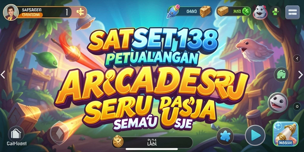 Screenshot utama SATSET138 menampilkan aksi seru dalam gameplay Arcade.
