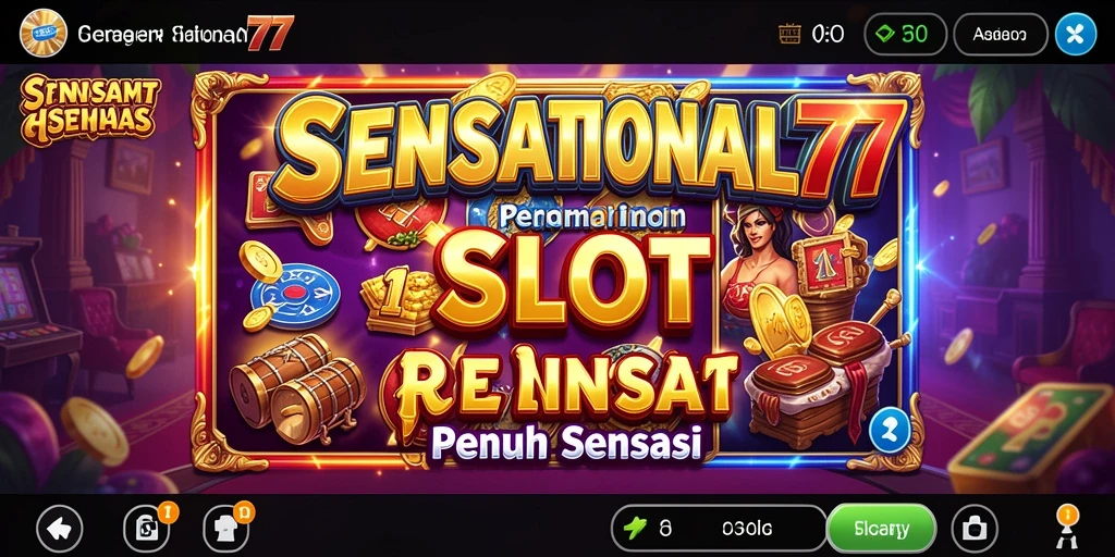 Screenshot SENSATIONAL77 menunjukkan tampilan menarik dan gameplay seru.