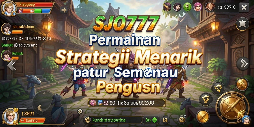 Tangkapan layar gameplay SJO777 menunjukkan pertempuran strategi yang intens.