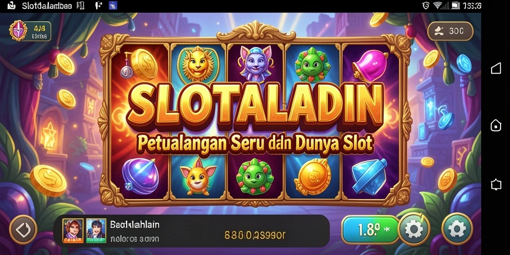 Tampilan gameplay menarik dari SLOTALADIN yang penuh warna.