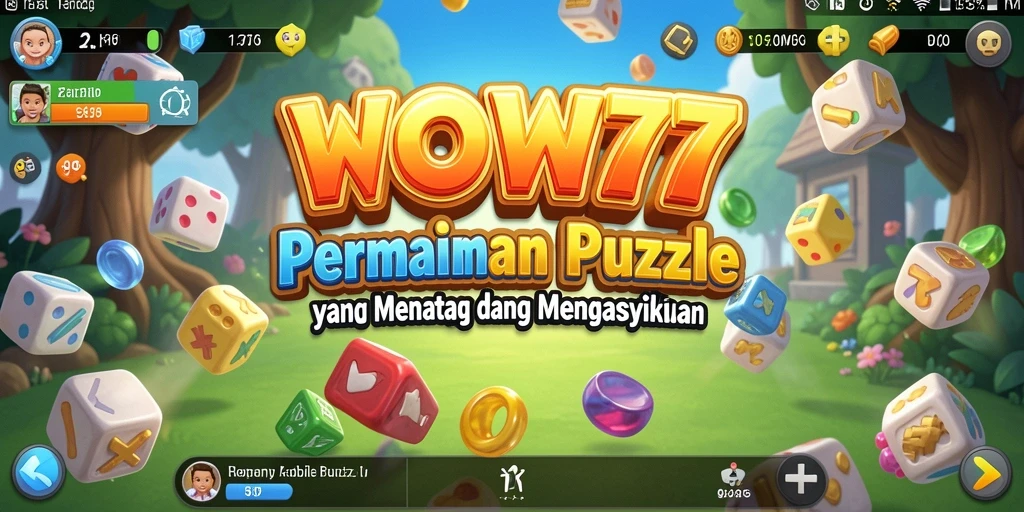 Tampilan permainan WOW77 yang menarik dengan berbagai teka-teki menantang.
